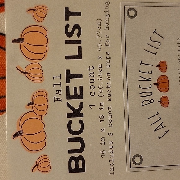 Fall Bundle Fall Bucket List hanging sign & Set of 8 kids paper placemats - Picture 7 of 8